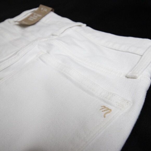 NEW 10" High-Rise Skinny Crop Jeans in Pure Whit, 24 - Picture 12 of 14